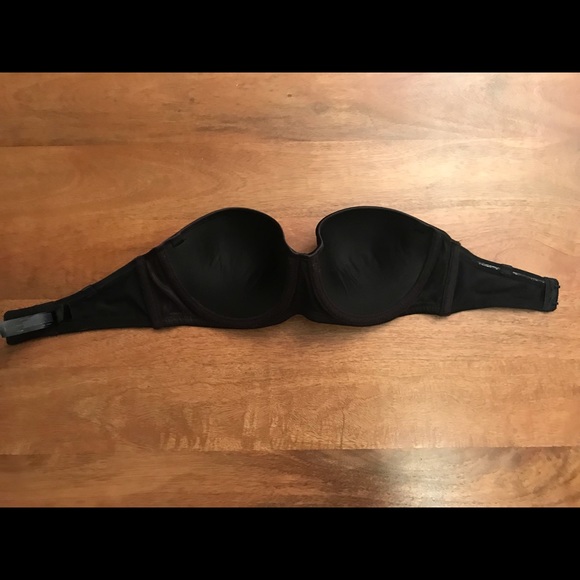 Black & nude 32D Natori Reflex strapless bras - Picture 6 of 11